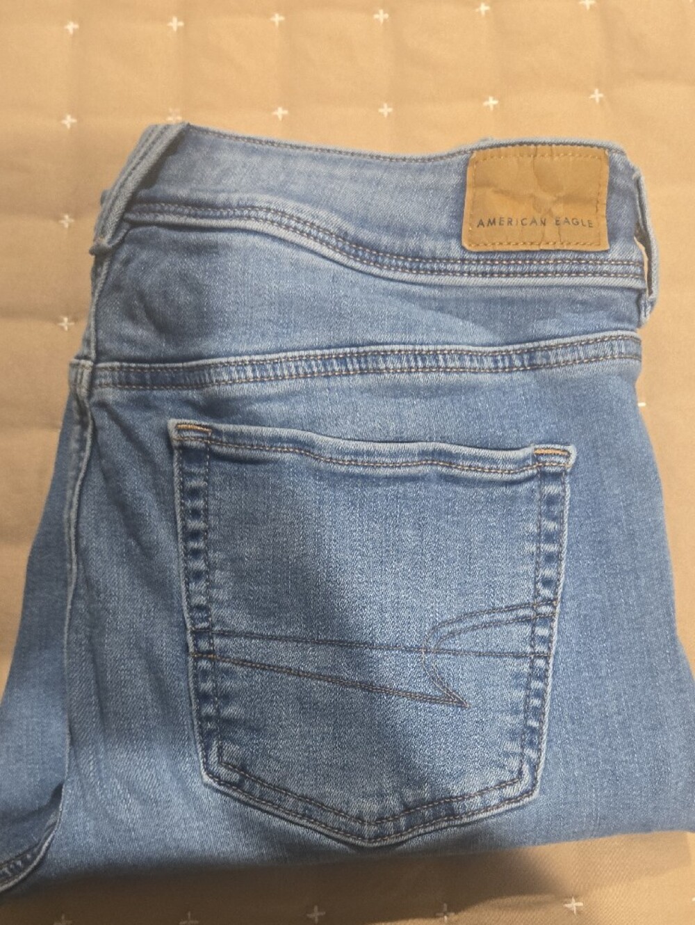 American Eagle Light Blue Women's Bootcut Jeans Size 8 Long.